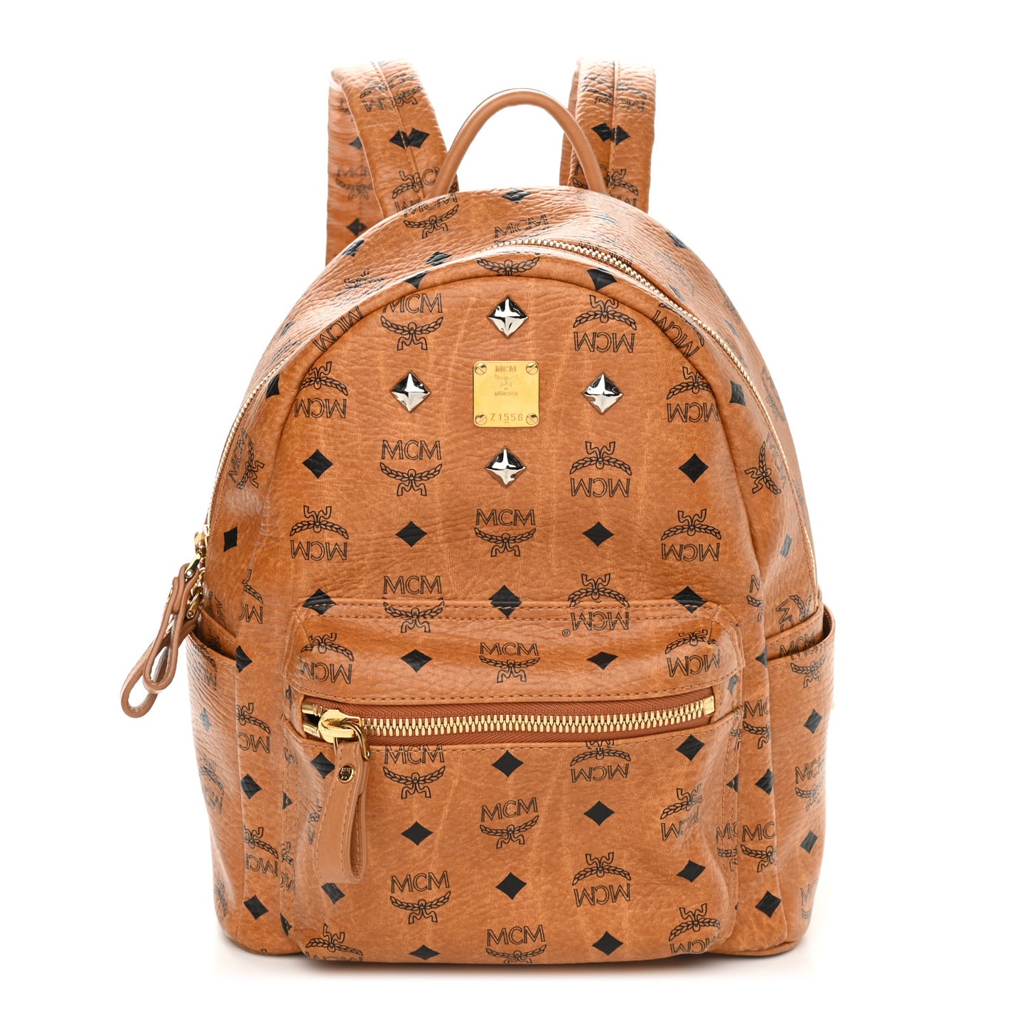 Visetos Small Sprinkle Stud Stark Backpack Cognac