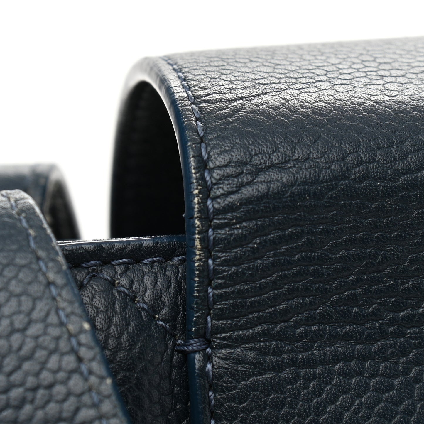 Caviar Quilted Large CC Box Shopping Tote Navy