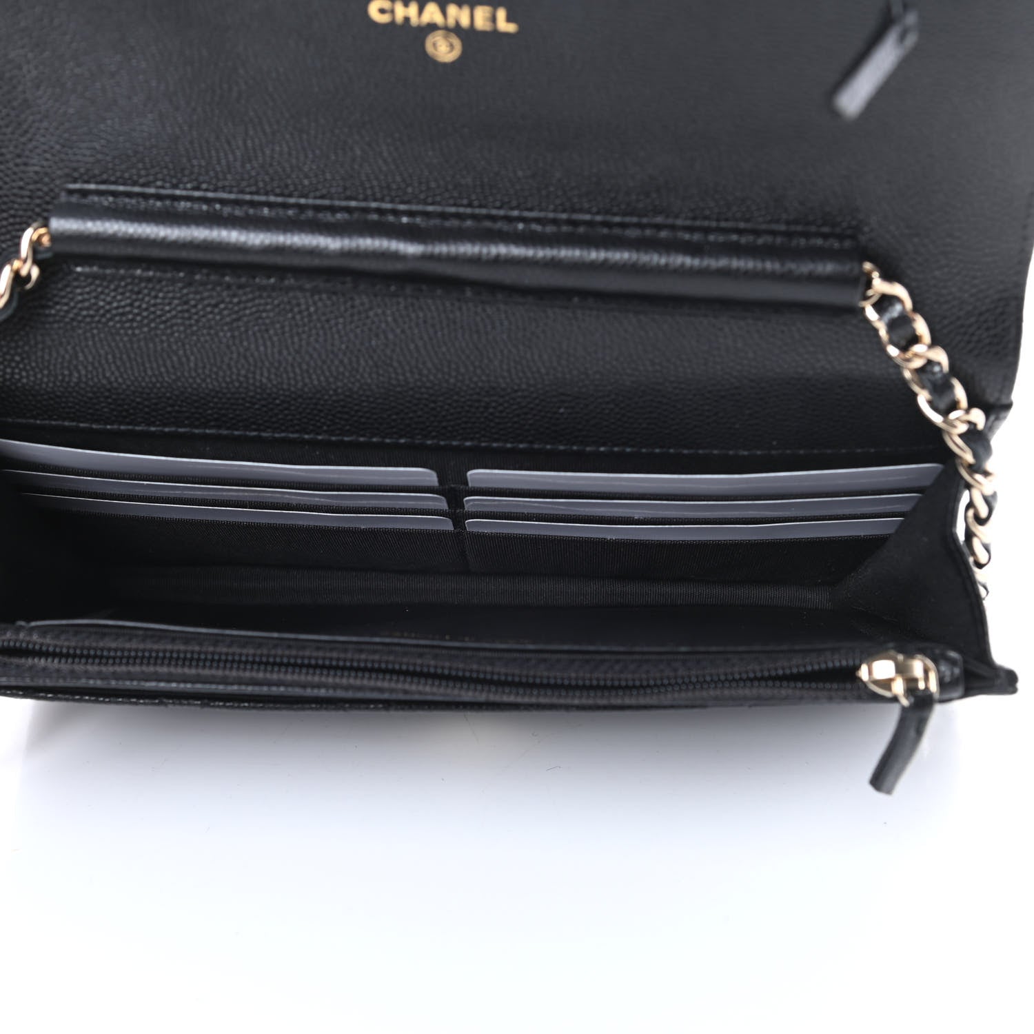 Chanel Caviar Quilted Coco Candy Wallet On Chain WOC Black 5 of 13