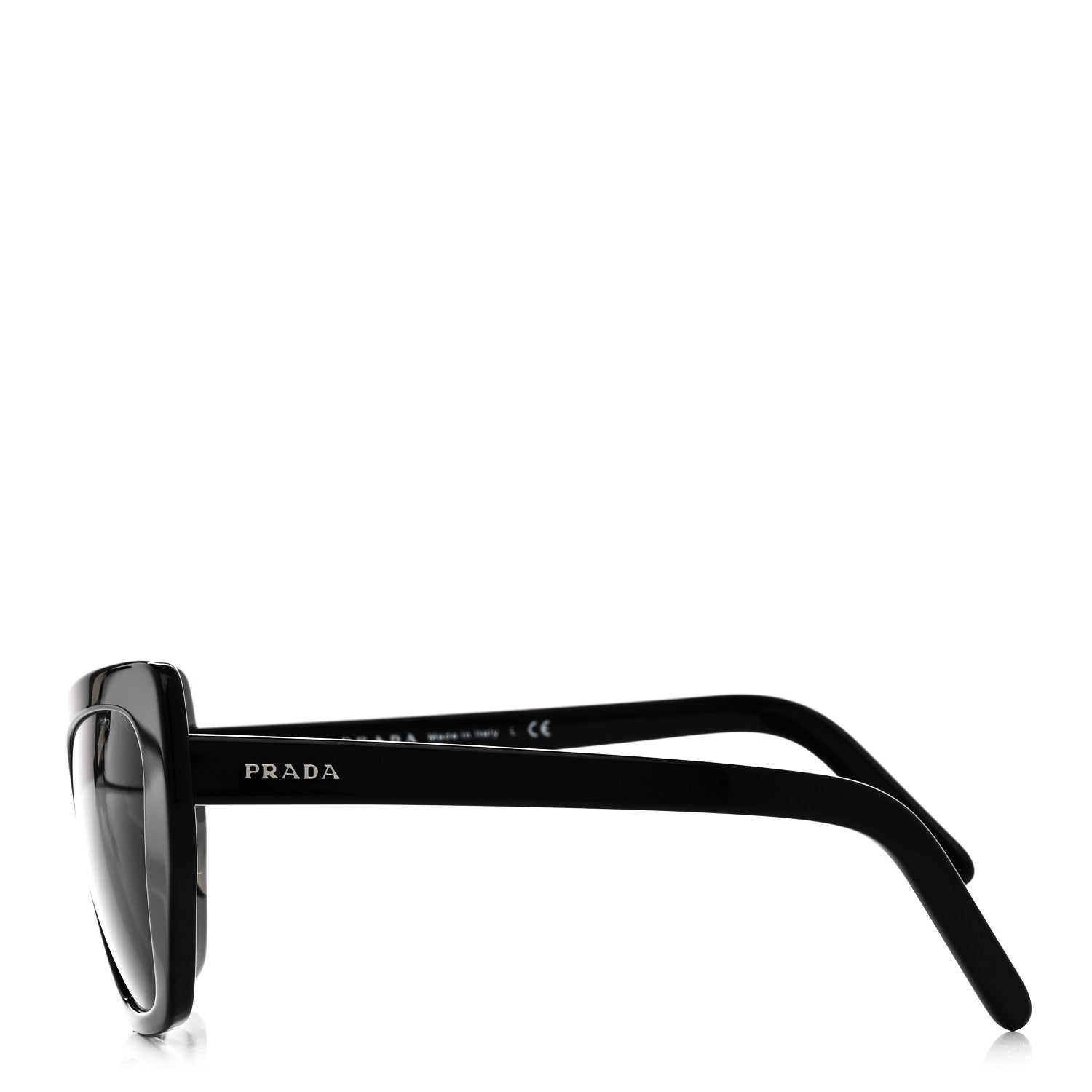 Prada Acetate Cat Eye Sunglasses SPR 08V Black 3 of 6