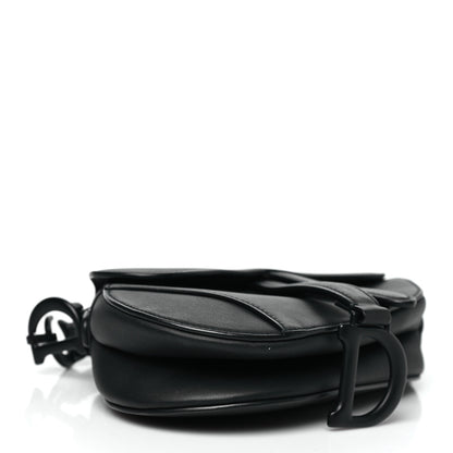 Christian Dior Ultra Matte Calfskin Mini Saddle Bag Black 4 of 12