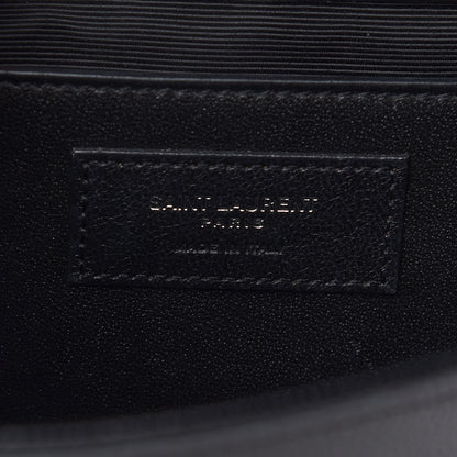 Saint Laurent Grain De Poudre Medium Classic Monogram Kate Satchel Black 5 of 7
