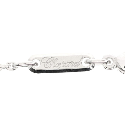 Chopard 18K White Gold Diamond Happy Bubbles Necklace 5 of 5