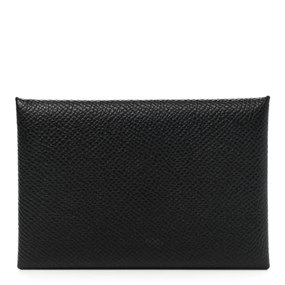 Hermes Epsom Calvi Card Case Black 1 of 7