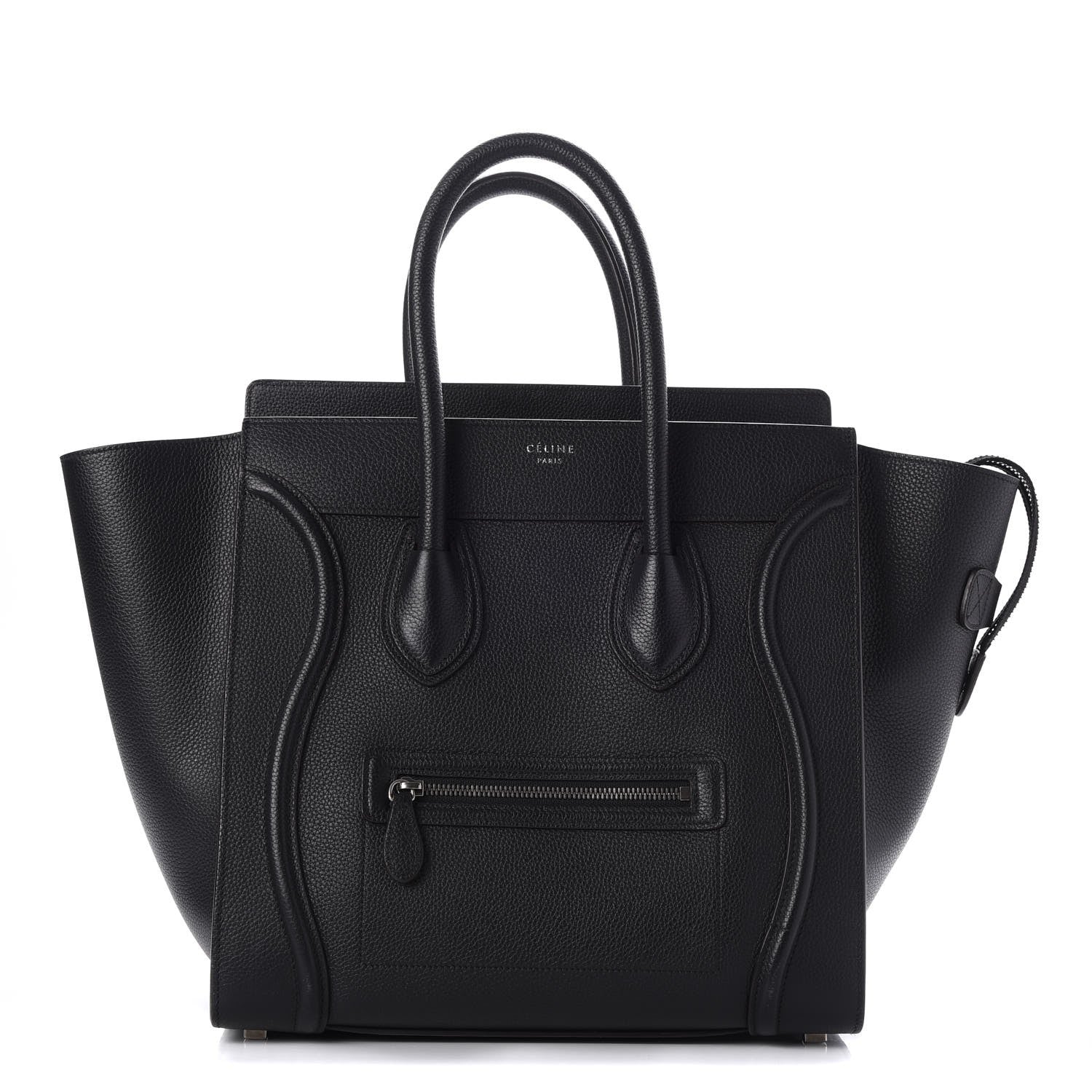 Celine Drummed Calfskin Mini Luggage Black 1 of 7