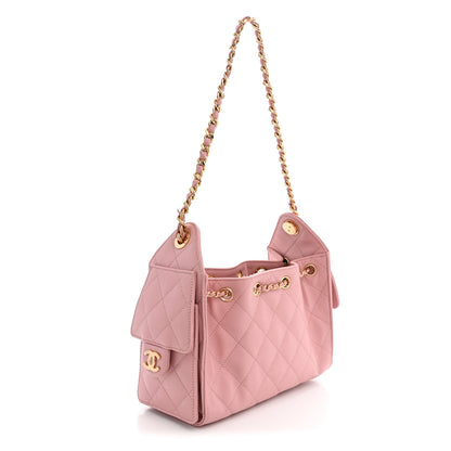 Chanel Caviar Quilted Mini Chanel 25 Handbag Pink 3 of 11