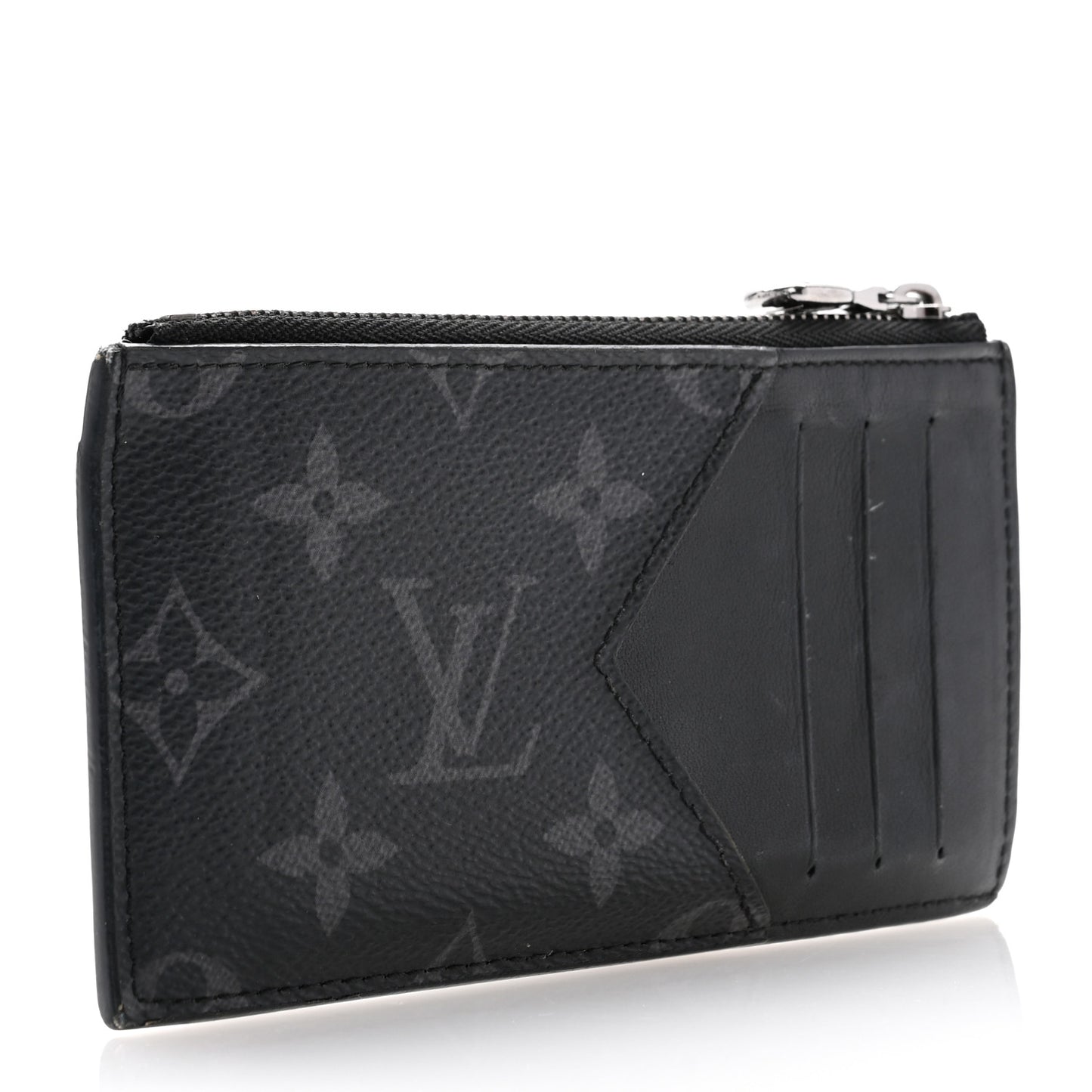 Monogram Eclipse Calfskin Trunk Coin Card Holder