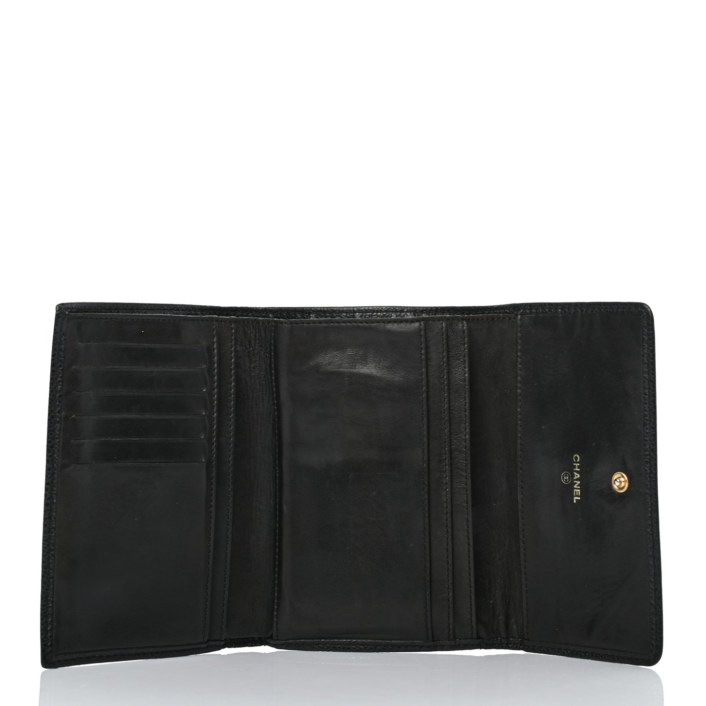 Caviar Timeless CC Flap Wallet Black