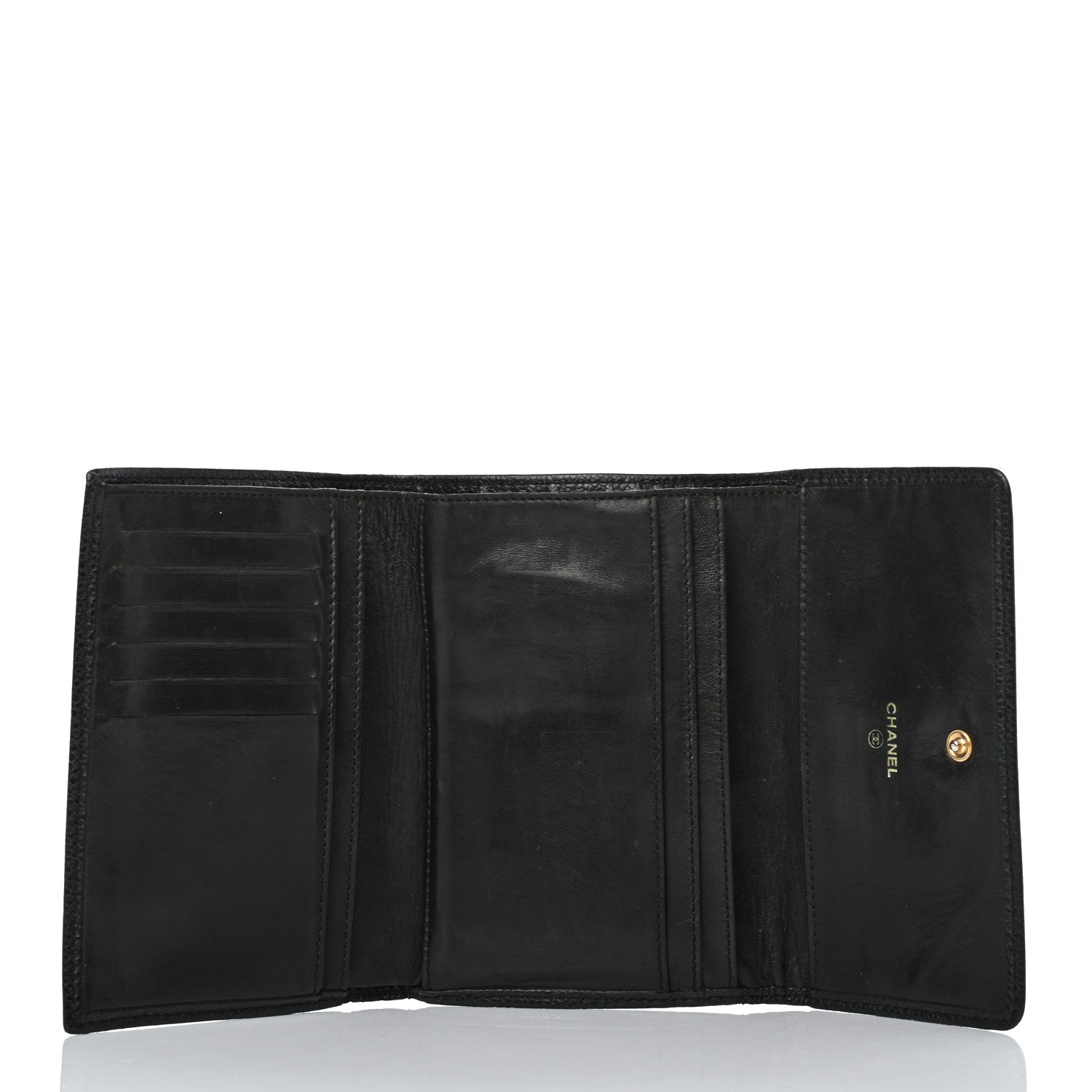 Chanel Caviar Timeless CC Flap Wallet Black 5 of 9