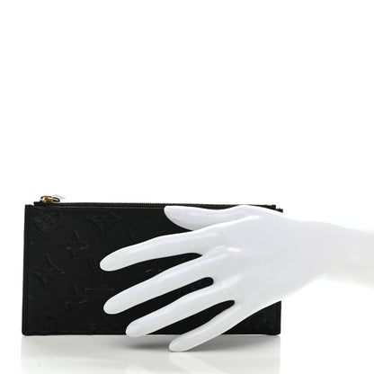 Louis Vuitton Empreinte Felicie Chain Wallet Zippered Insert Black 2 of 6