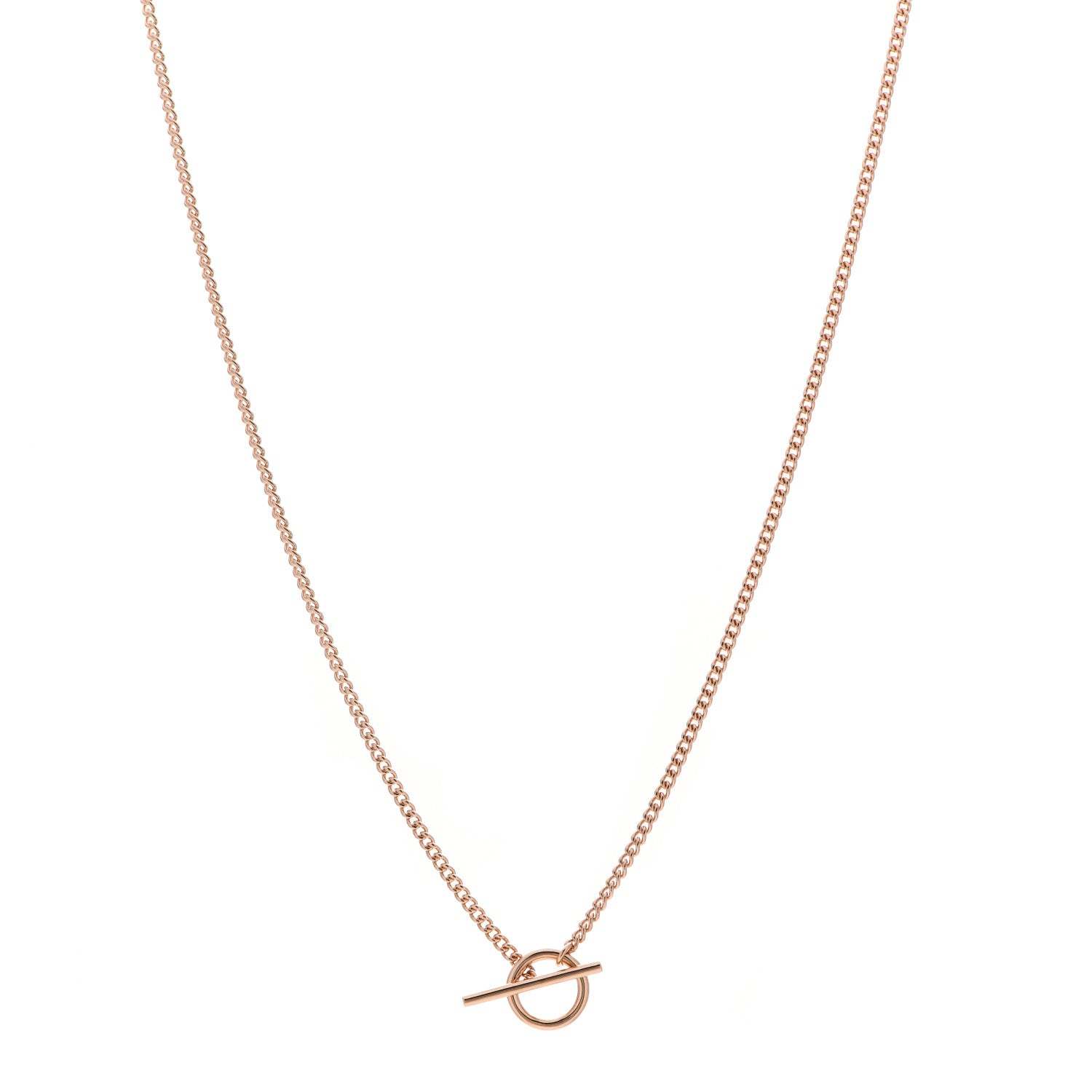 Hermes 18K Rose Gold PM Echappee Necklace SH 1 of 5