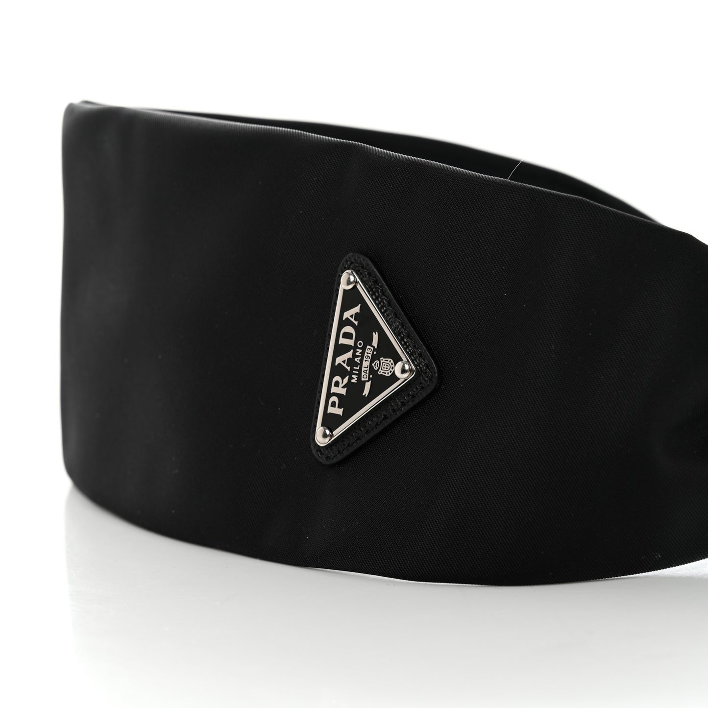 Nylon Re-Nylon Flat Headband Black