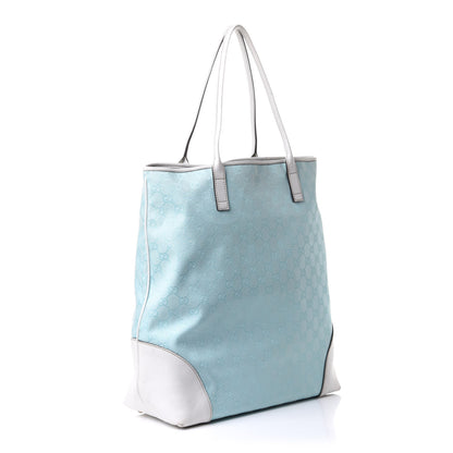Gucci Monogram Tote Turquoise White 2 of 11