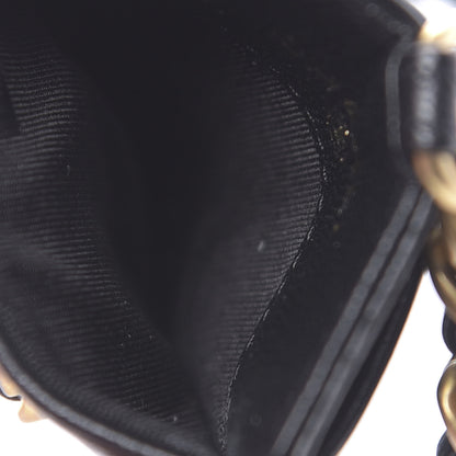 Chanel Goatskin Quilted 19 Card Holder On Chain Black 5 of 8
