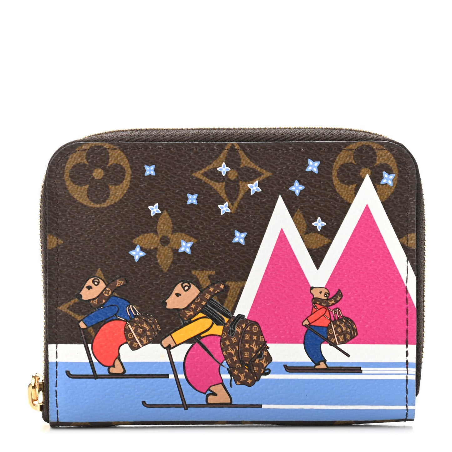 Monogram 2018 Christmas Animation Zippy Coin Purse
