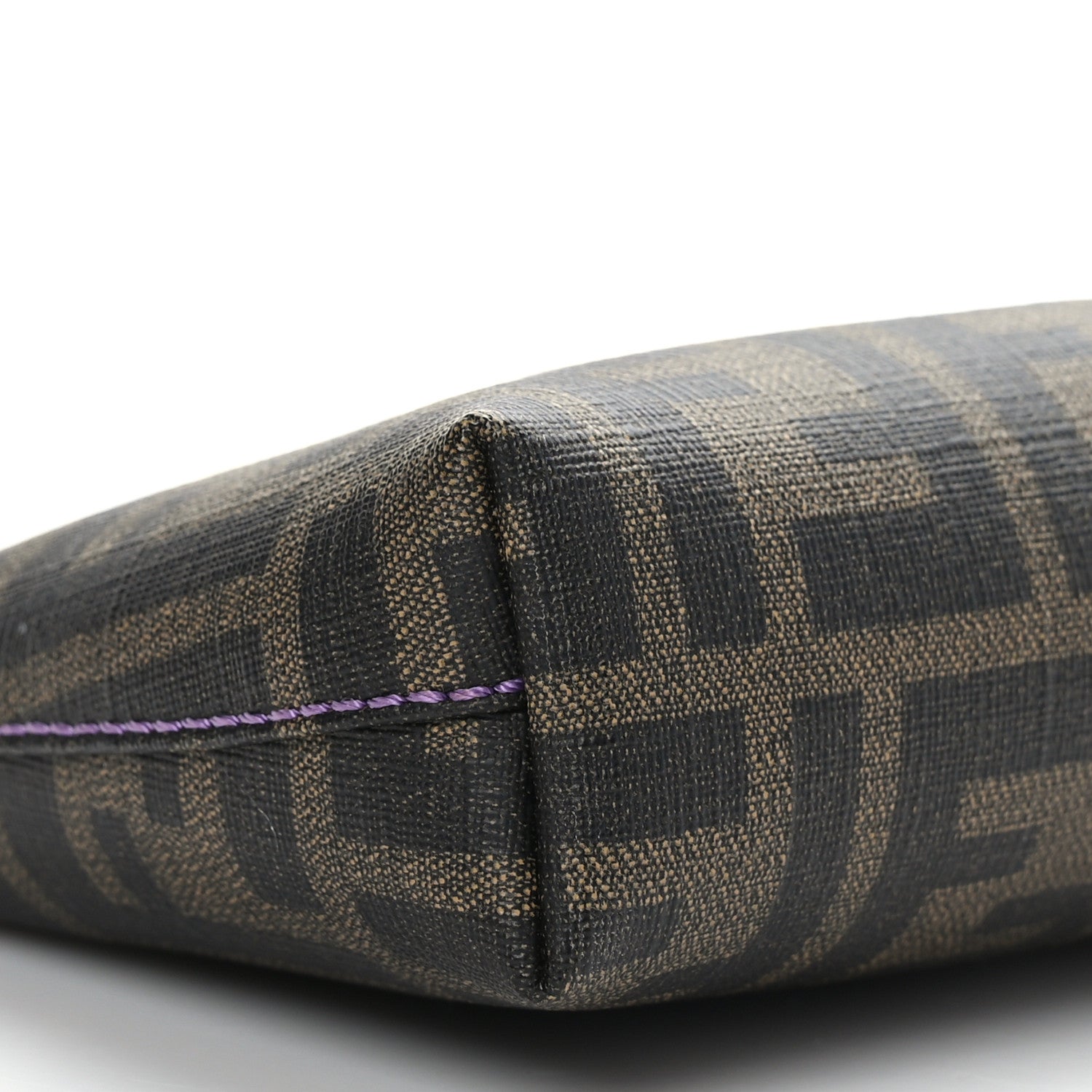 Fendi Zucca Spalmati Pochette Tobacco Viola 4 of 9