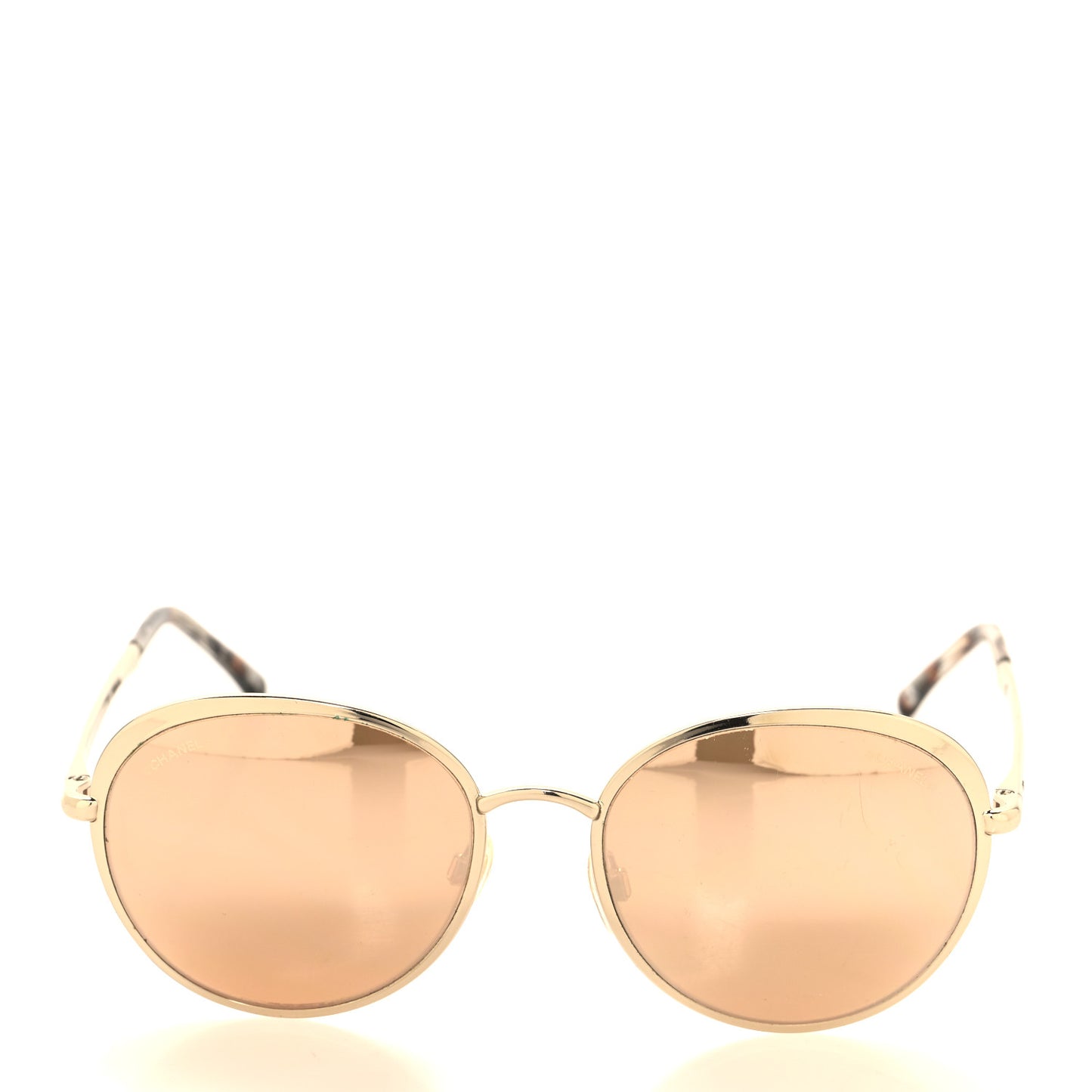 Round Spring Sunglasses 4206 Black Gold