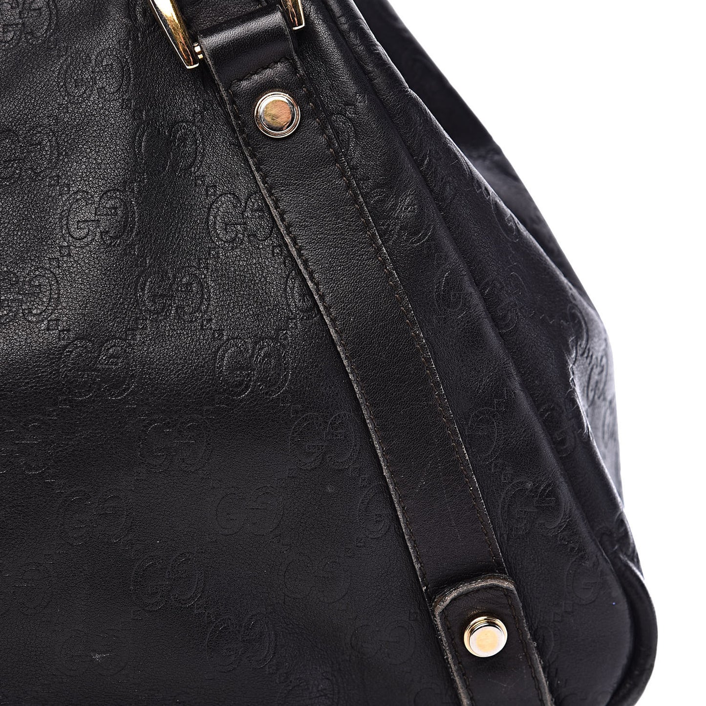 Guccissima Medium Abbey Shoulder Bag Black