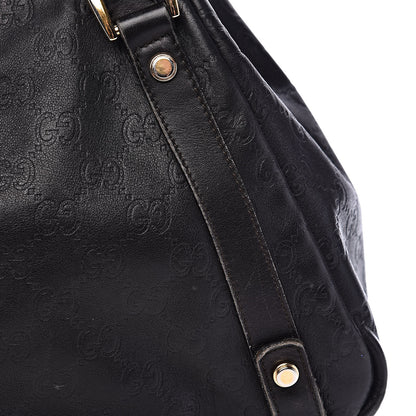 Gucci Guccissima Medium Abbey Shoulder Bag Black 14 of 17