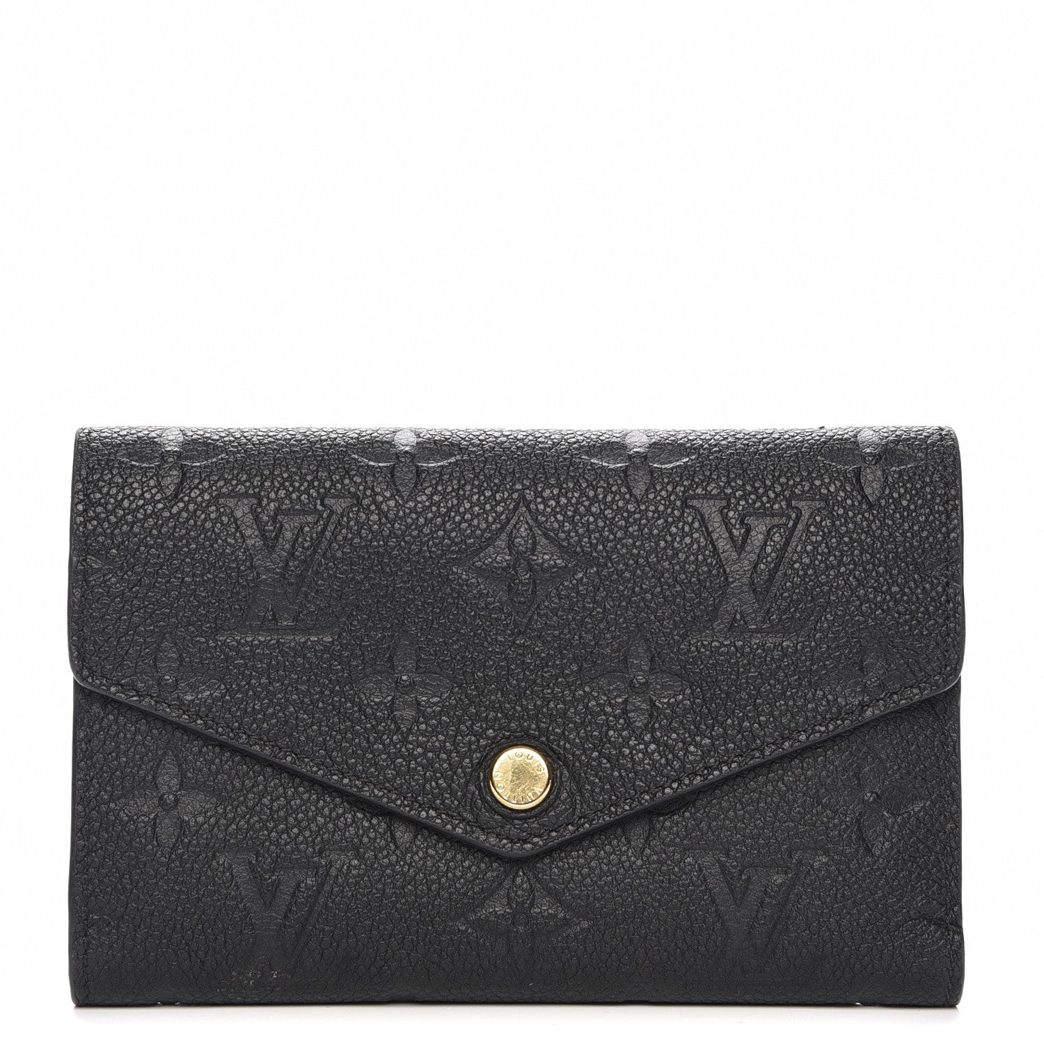 Louis Vuitton Empreinte Compact Curieuse Wallet Black 1 of 8