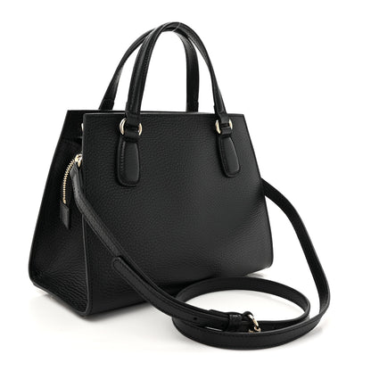 Gucci Dollar Calfskin Medium Soho Top Handle Satchel Black 3 of 10
