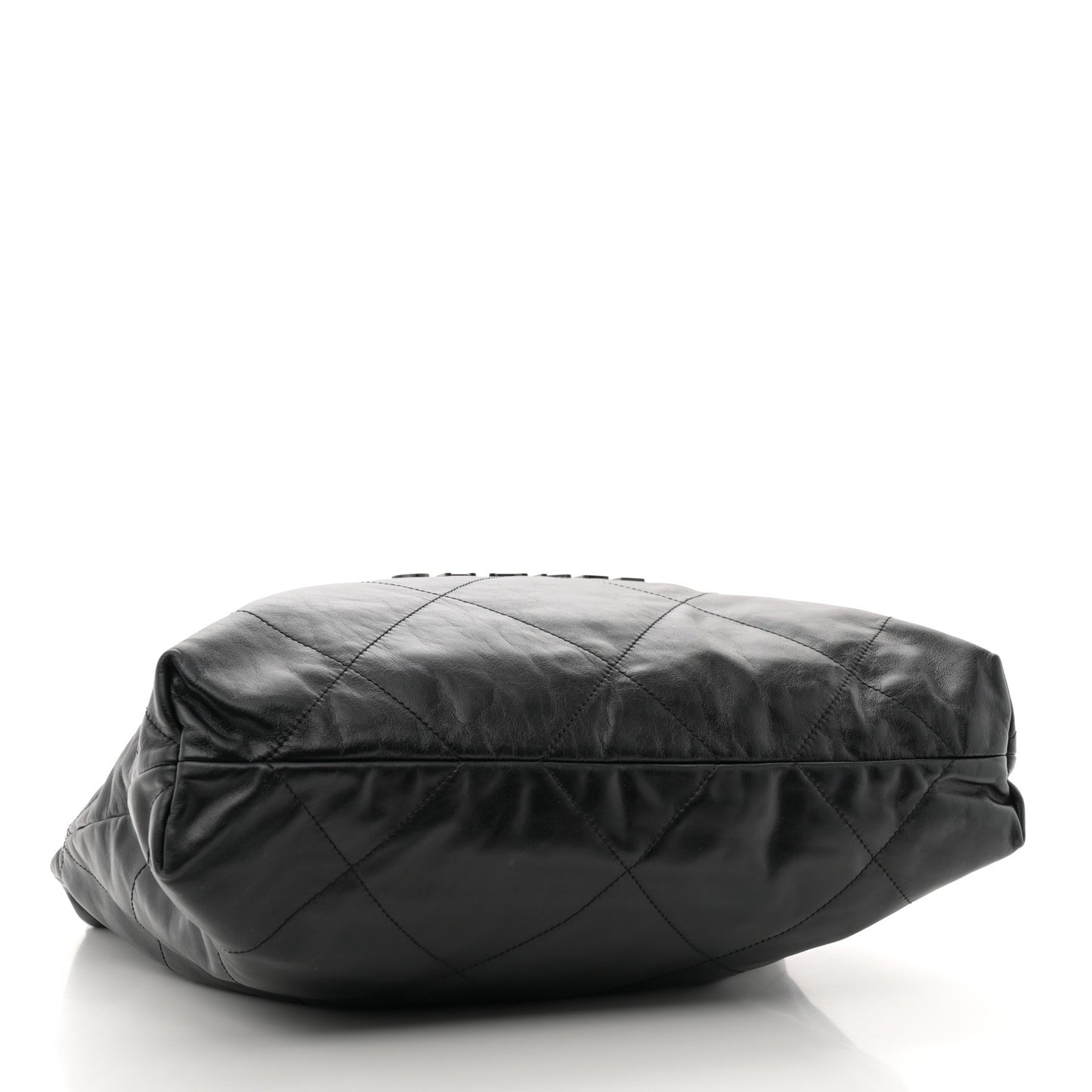 Shiny Calfskin Quilted Chanel 22 So Black
