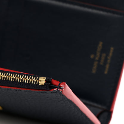 Louis Vuitton Taurillon Capucines Compact Wallet Marine Rouge 7 of 7