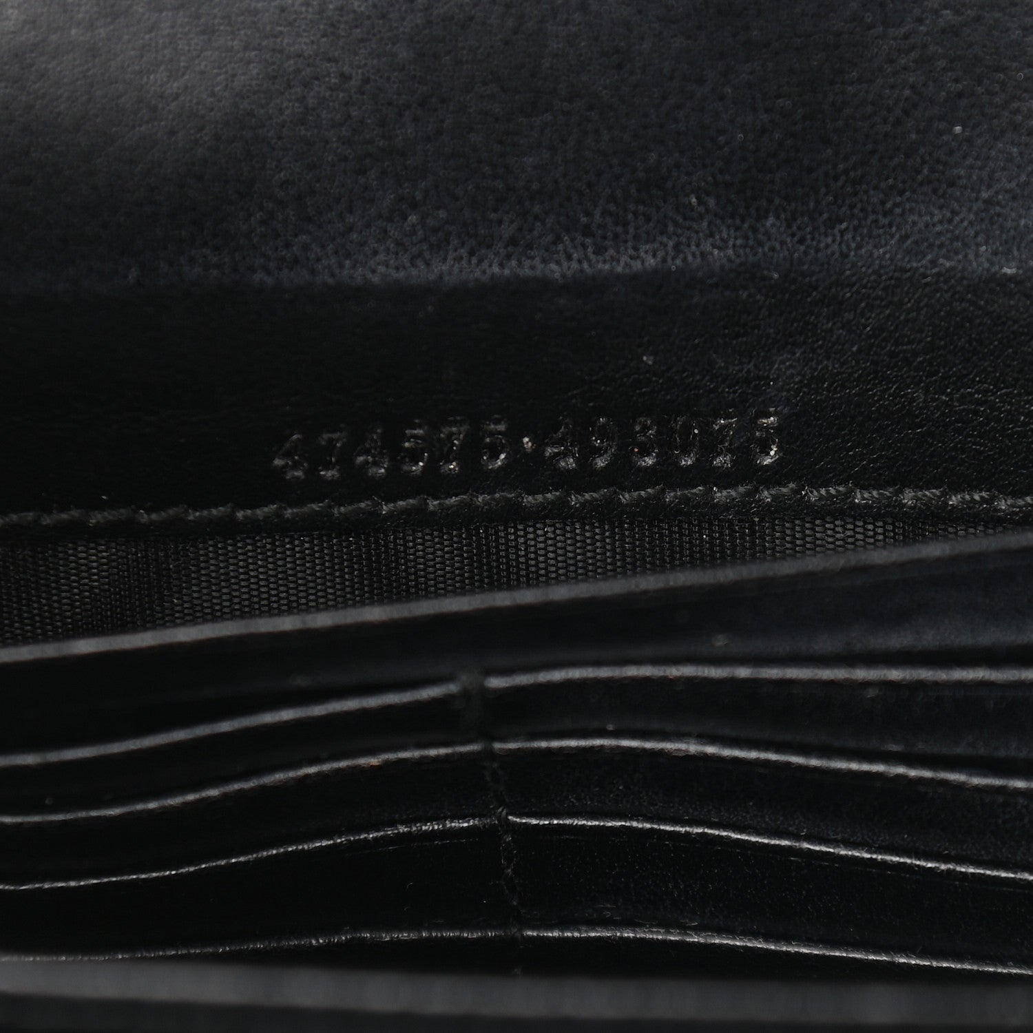 Gucci Calfskin Matelasse GG Marmont Chain Wallet Black 7 of 11