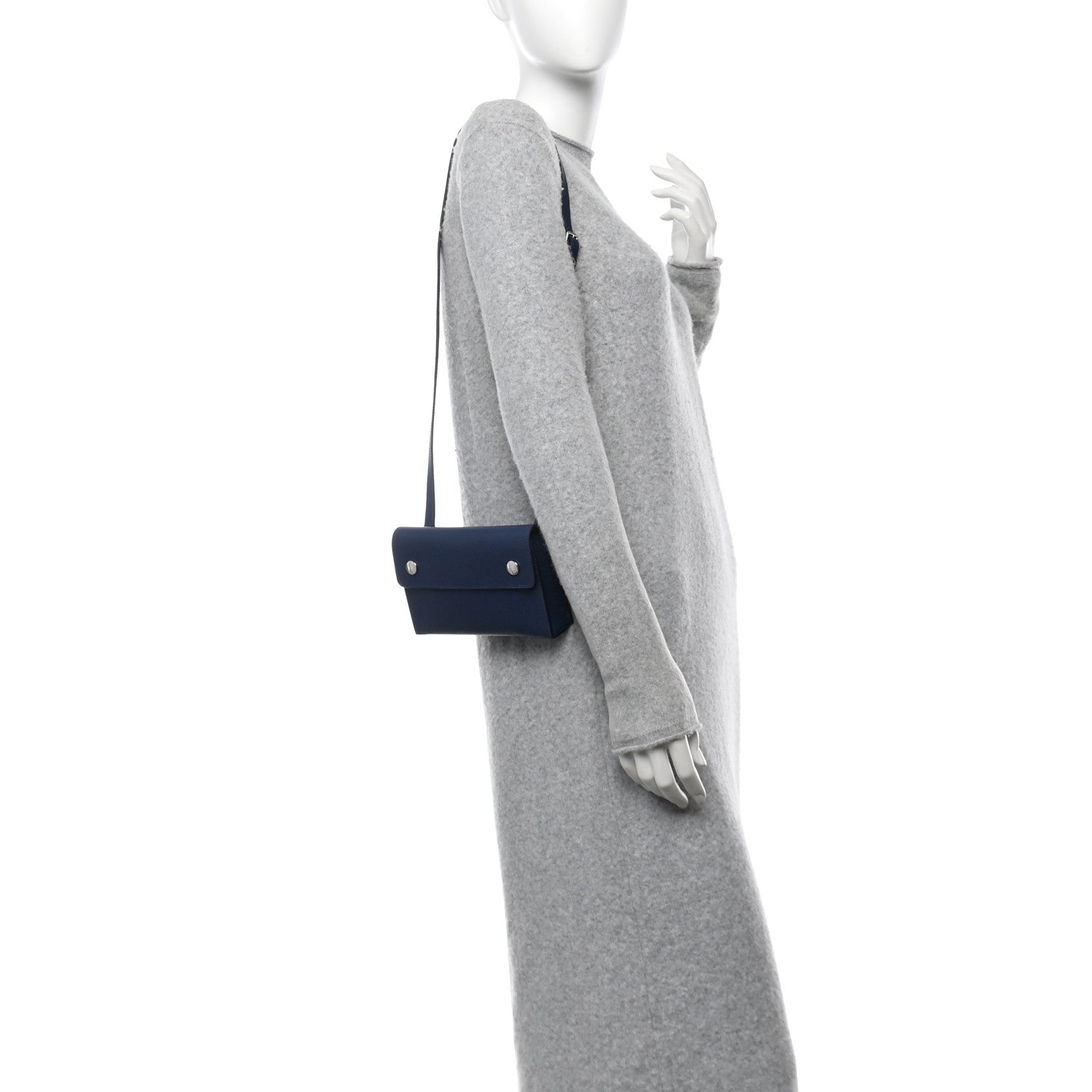 Hermes Epsom Hermesnap Wallet Bleu Navy 2 of 11