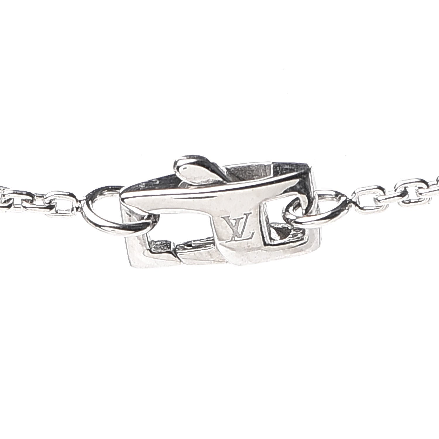 Louis Vuitton 18K White Gold Diamond Idylle Blossom Pendant Necklace 4 of 6