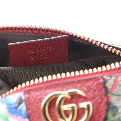 Gucci Soft GG Supreme Monogram Flora Calfskin Medium Ophidia Cosmetic Case Beige Ebony Multicolor Rosso 9 of 11