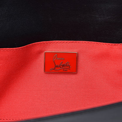 Christian Louboutin Calfskin Spikes Pigalle Clutch Black 6 of 7