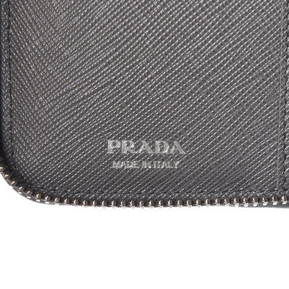 Prada Saffiano Metal Zip Around Wallet Marmo 6 of 8