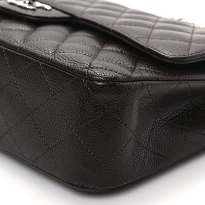 Chanel Caviar Quilted Medium Double Flap Brown 9 of 9