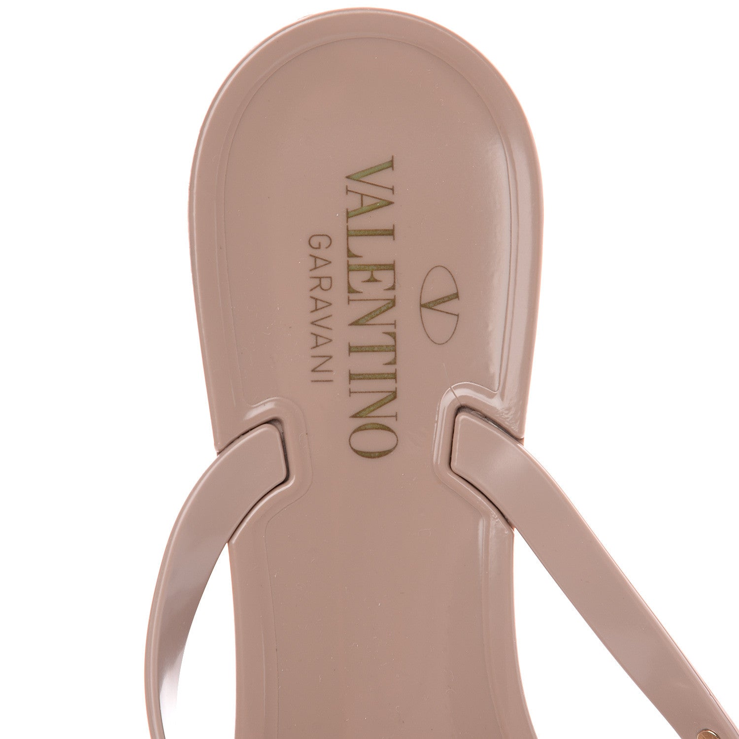 Valentino Garavani PVC Jelly Rockstud Bow Thong Sandals 40 Poudre 6 of 8