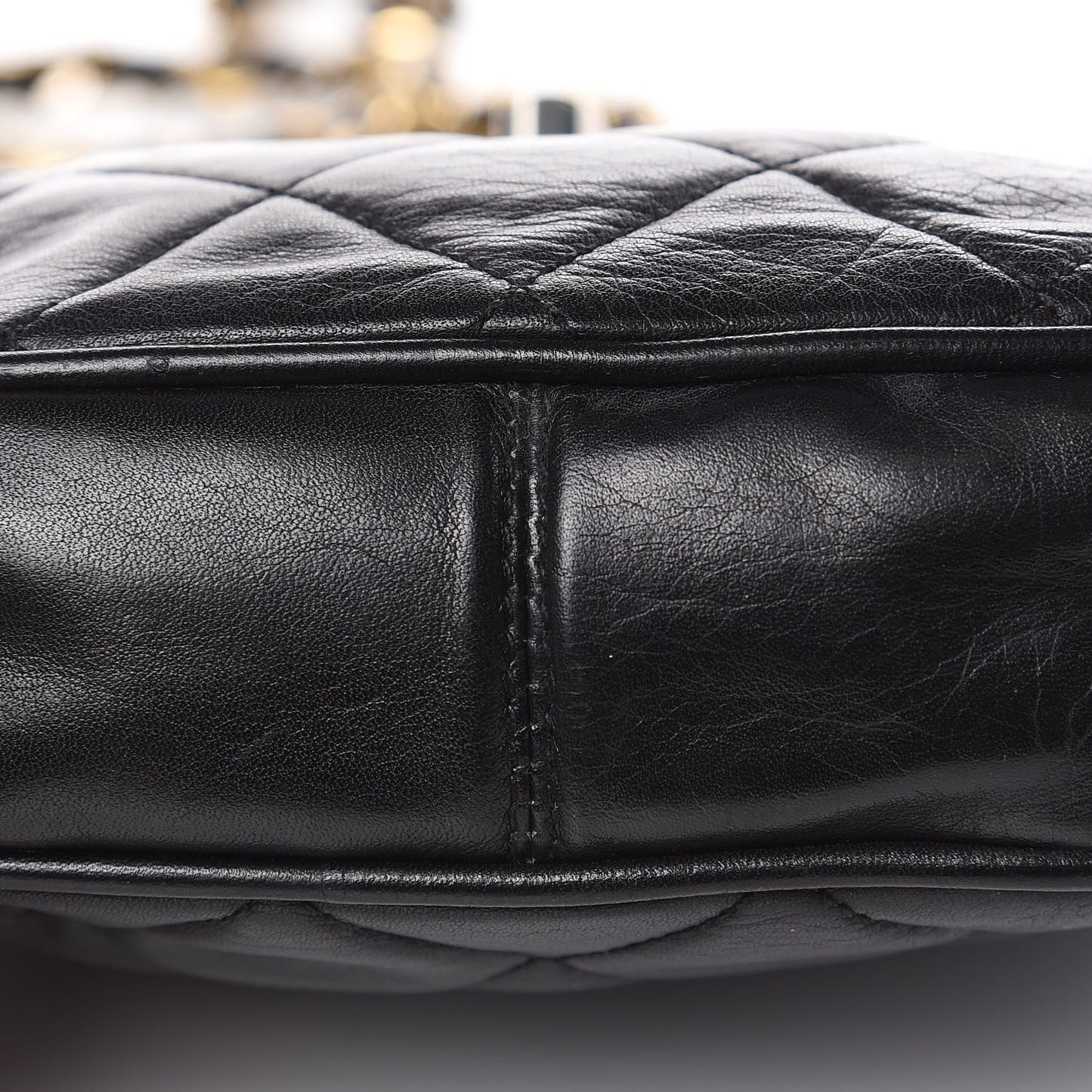 Lambskin Quilted Small Flap Black