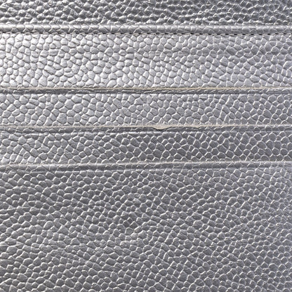 Chanel Metallic Caviar Quilted Compact Flap Wallet Silver 5 of 7