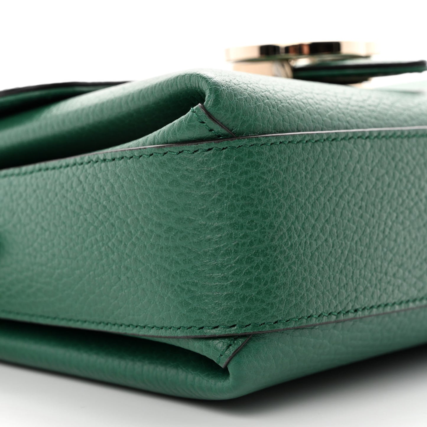 Dollar Calfskin Interlocking G Crossbody Bag Emerald