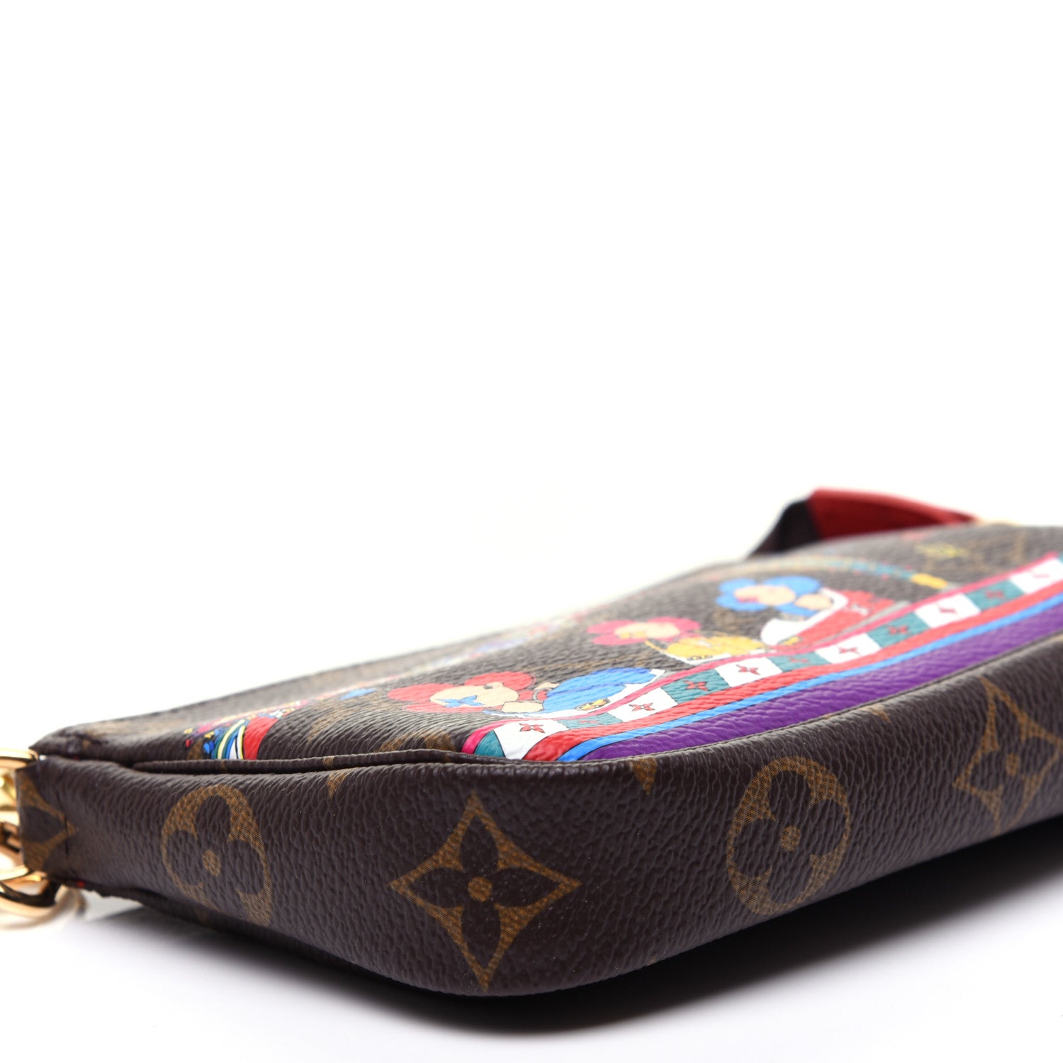 Louis Vuitton Monogram 2020 Christmas Animation Bumper Cars Mini Pochette Accessories Coquelicot 6 of 11