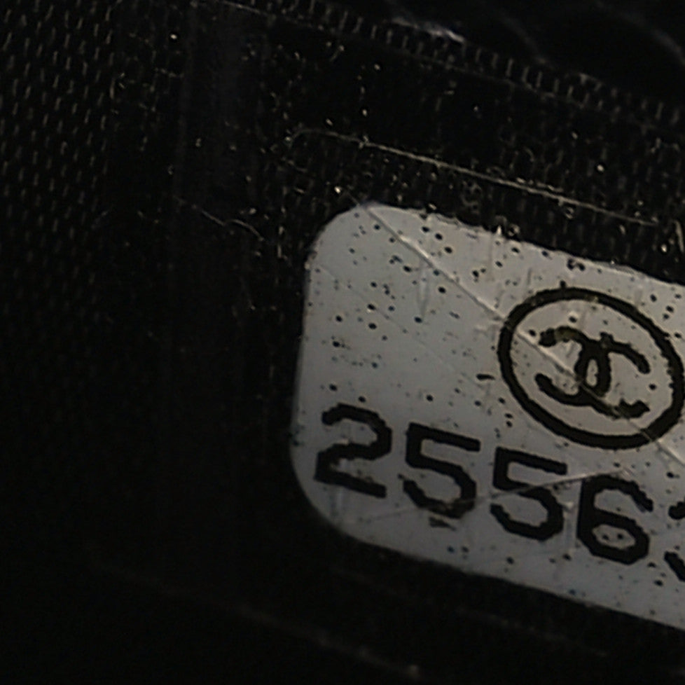 Caviar Quilted Card Holder Black