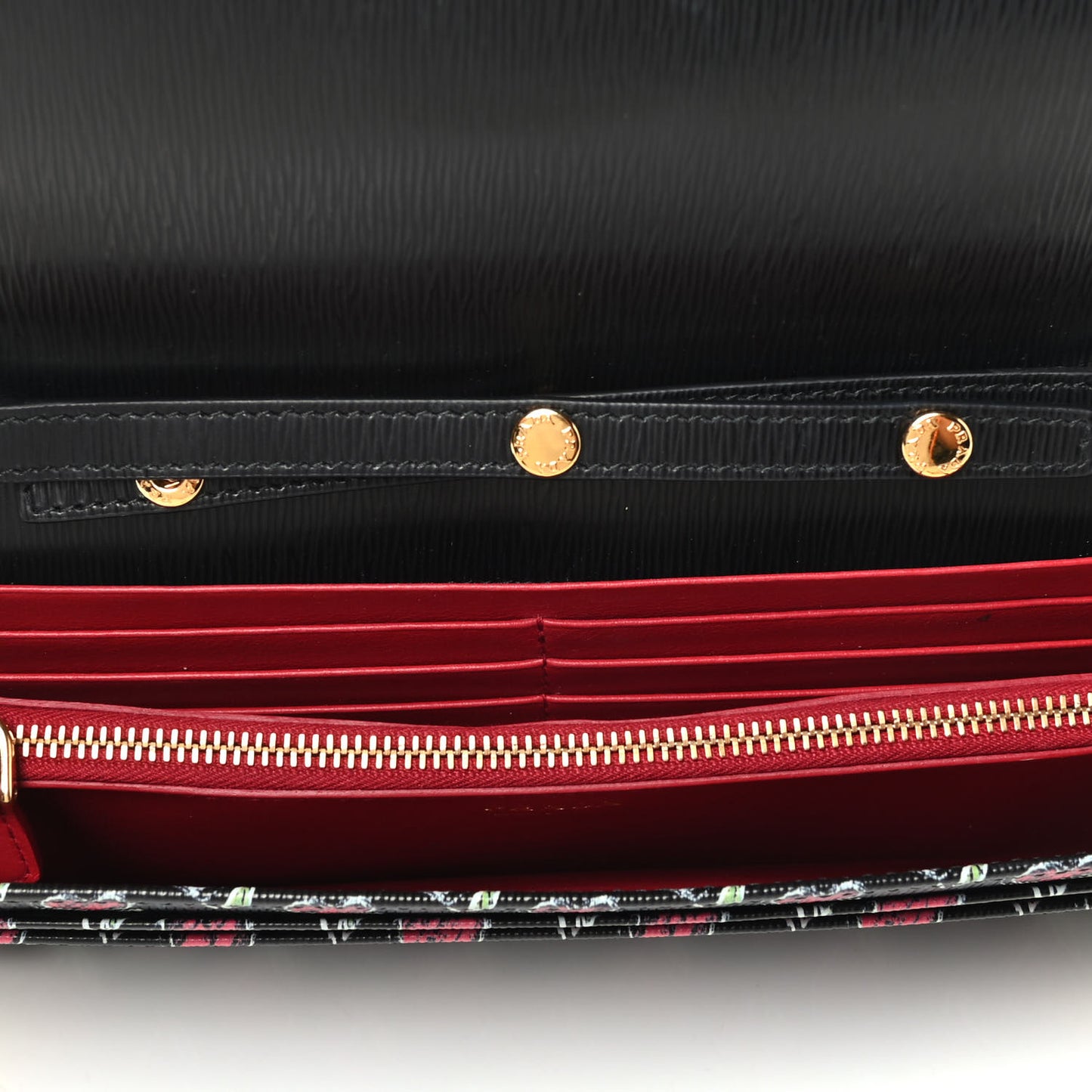 Vitello Move Love Chain Wallet Black