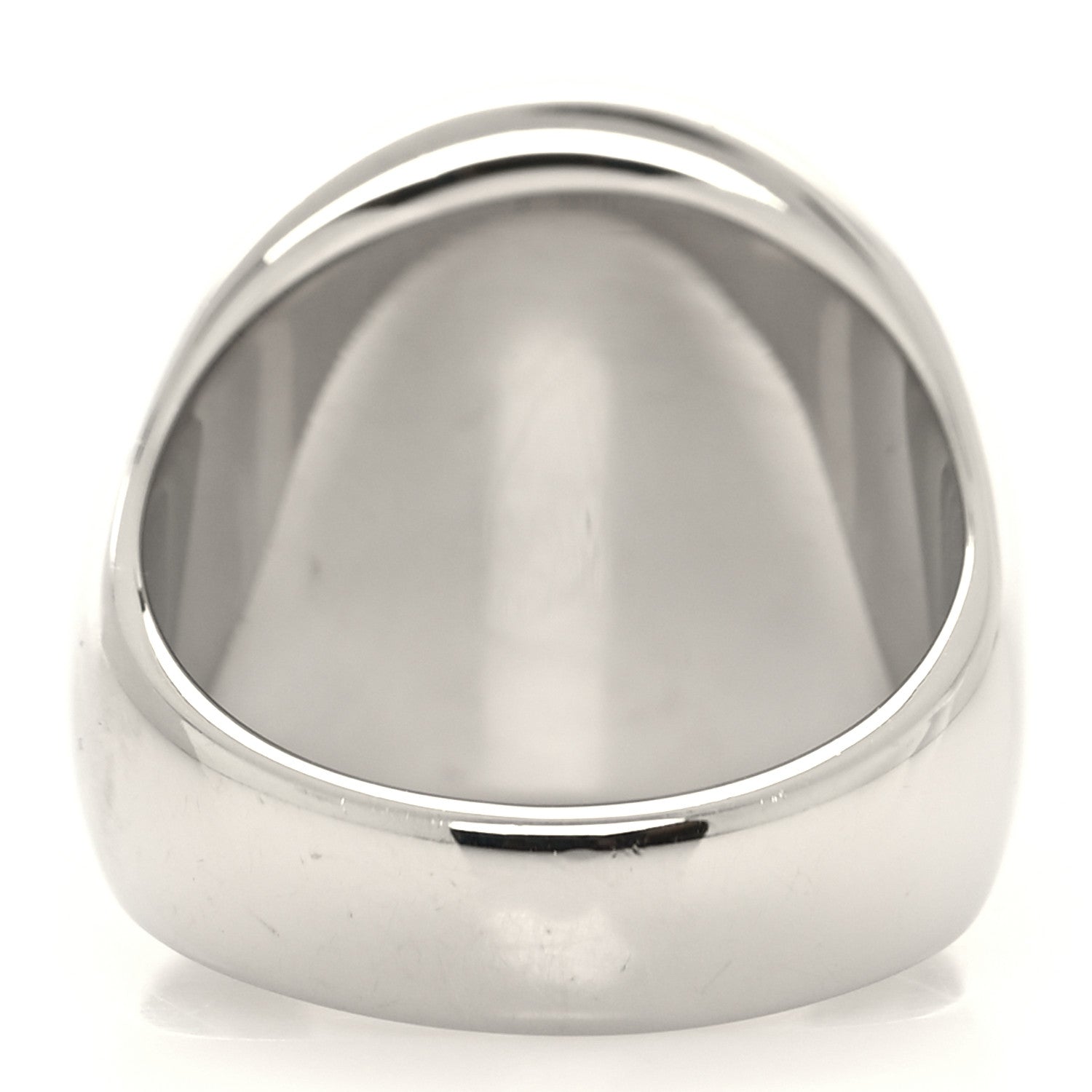 Louis Vuitton Metal 1854 Signet Ring M 58/8.25 Silver 3 of 6
