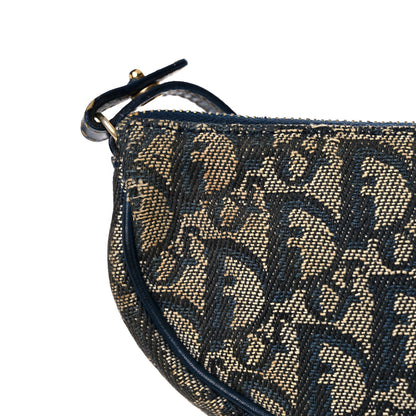 Christian Dior Monogram Mini Saddle Pochette Navy 15 of 20