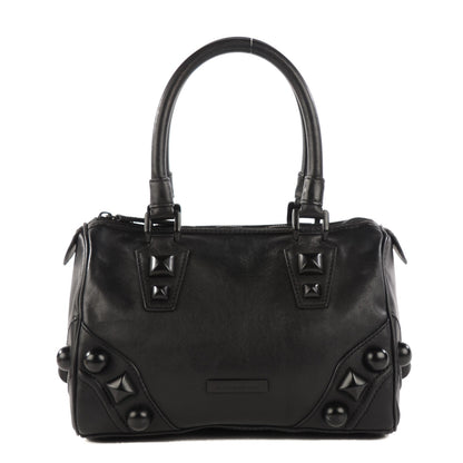 Burberry Calfskin Mega Stud Chester Bowling Bag Black 1 of 10