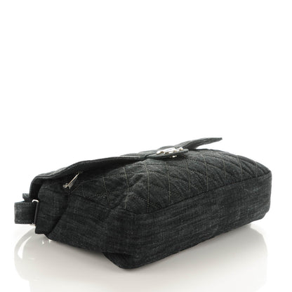 Chanel Denim Quilted Stretch Spirit Messenger Bag 4 of 8