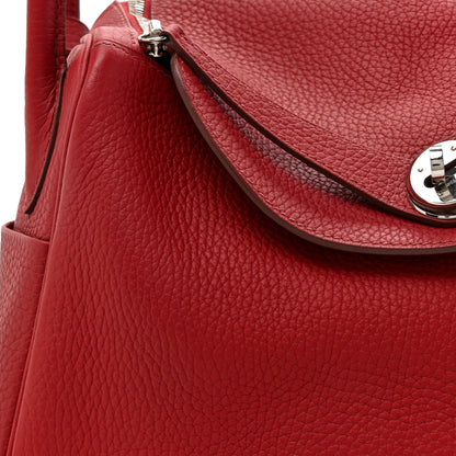 Hermes Taurillon Clemence Lindy 30 Rouge Garance 8 of 19