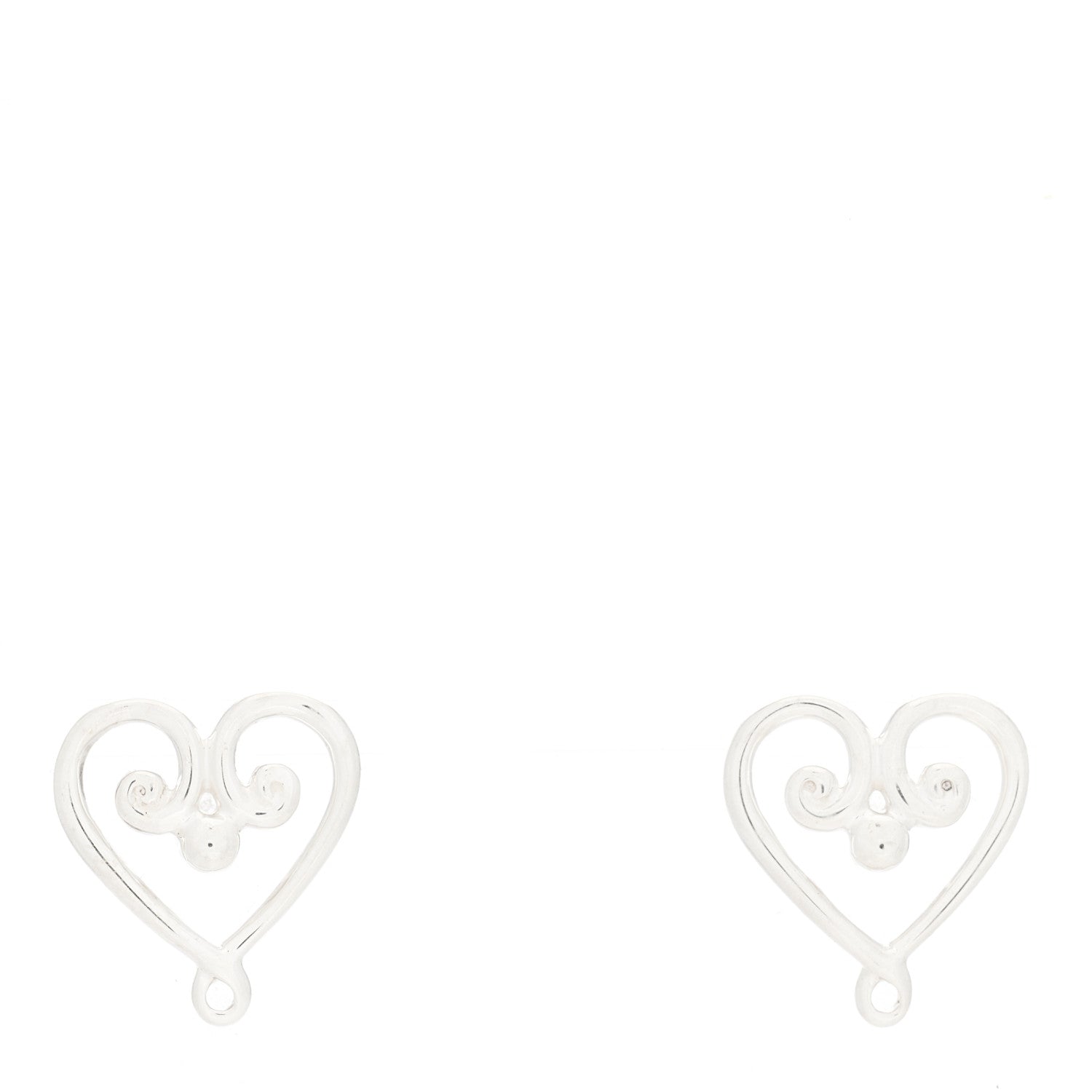 Tiffany Sterling Silver Paloma's Venezia Goldoni Heart Earrings 1 of 3