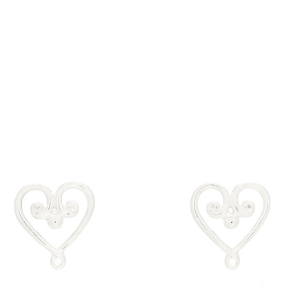Tiffany Sterling Silver Paloma's Venezia Goldoni Heart Earrings 1 of 3
