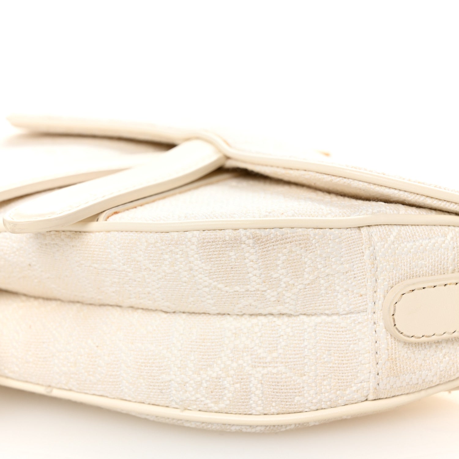 Christian Dior Oblique Mini Saddle Bag White 10 of 11