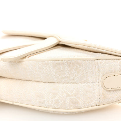 Christian Dior Oblique Mini Saddle Bag White 10 of 11